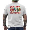 Red Hotilly Peppers メンズTシャツ バックプリント
