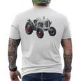 Schueller ヴィンテージ トラクター ドイツ レトロ メンズTシャツ バックプリント