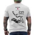 Sim Racing Esport 鈴鹿ゲーミングレーサー メンズTシャツ バックプリント