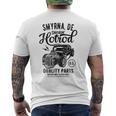 Smyrna Delaware Usa ホットロッド ビンテージスタイル カーデザイン メンズTシャツ バックプリント