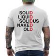 Solid Liquidolidus Naked Old メンズTシャツ バックプリント