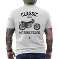 Sr500 ブラック クラシックバイク モーターサイクリスト オートバイ メンズTシャツ バックプリント