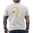 State Of West Virginia Baseball Wv Pride Baseball Threads Men's T-shirt Back Print
