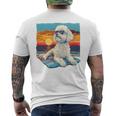 Sunny Day Doggy グラフィックデザイン ビーチレディ 子犬 長袖tシャツ メンズTシャツ バックプリント