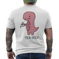Tea Rex ユーモラスパン。 メンズTシャツ バックプリント