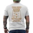 Truck Drivers Fun Truckers トラッキング スカル バックサイド 長袖tシャツ メンズTシャツ バックプリント