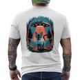 Ufo 猫誘拐 星空の下で メンズTシャツ バックプリント