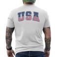Usa 星条旗 アメリカ国旗 メンズTシャツ バックプリント