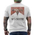 Vintage Western Bull Skull Raised On 90'S Country Music Men's T-shirt Back Print