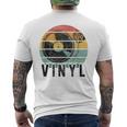 Vinyl Turntable Records Music Lp Djintageun レコードプレーヤー メンズTシャツ バックプリント