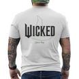 Wicked Movie ロゴ エルファバ スロップ メンズTシャツ バックプリント
