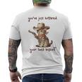 You 'Ve Just Buttered Your Last Biscuit Meow Cowboy Cat Meme 長袖tシャツ メンズTシャツ バックプリント