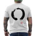 Zen Calligraphy Buddhist Enso Circle メンズTシャツ バックプリント