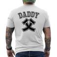 【バックプリント・背中側】お父さん Daddy 父親 パパ《チームユニフォーム風》父の日 面白い 長袖tシャツ メンズTシャツ バックプリント
