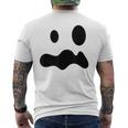 お化けの顔 ハロウィーン 幽霊 おばけ ゆうれい メンズTシャツ バックプリント