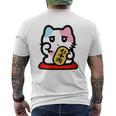 びーえするるる【Bsテレ東公式】まねきねこイラストtシャツ（10色） メンズTシャツ バックプリント