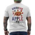 アメリカ国旗-アメリカン・アズ・アップルパイ メンズTシャツ バックプリント