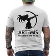 アルテミス 古代ギリシャの女神 メンズTシャツ バックプリント
