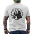 イエスキリスト王王 メンズTシャツ バックプリント