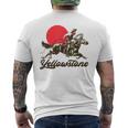 イエローストーン国立公園 カウボーイ&馬 ラングラー ビンテージ メンズTシャツ バックプリント