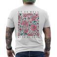 イット・イズ・ウェル・ウィズ・マイ・ソウル・フラワー メンズTシャツ バックプリント