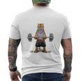 ウェイトリフティング 筋トレ バーベル やる気がないなら家に帰れ トラ 虎 メンズTシャツ バックプリント