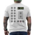 エレベーターボタン おもしろエレベーター メンズTシャツ バックプリント
