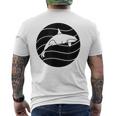 オルカ ヴィンテージ クジラ 海洋動物 クジラ メンズTシャツ バックプリント