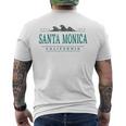 カリフォルニア州サンタモニカ メンズTシャツ バックプリント