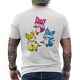 カワイイ・パンセクシュアル・プライド・フォックス 長袖tシャツ メンズTシャツ バックプリント