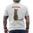 キジトラねこ、うずら 猫 キジトラ猫 鶉 かわいい Cat （ホワイト） メンズTシャツ バックプリント