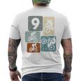キッズ 9歳の男の子サイクリスト9歳の誕生日バイクマウンテンバイク メンズTシャツ バックプリント