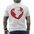 キャスパー・ザ・フレンドリー・ゴースト バレンタインデーのフロント&バック メンズTシャツ バックプリント