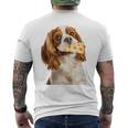 キャバリア・キング・チャールズ・スパニエル・チーズ・ドッグキャバリアー 長袖tシャツ メンズTシャツ バックプリント