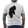 ゴリラゴルフシルエット メンズTシャツ バックプリント