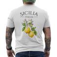 シチリア イタリア土産 イタリア レモン メンズTシャツ バックプリント