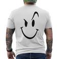 スマイリーシャツ スマイリーフェイス かわいいグラフィック メンズTシャツ バックプリント