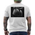 セクシー ブラック ホワイト 写真 美しいお尻 Tバック 長袖tシャツ メンズTシャツ バックプリント
