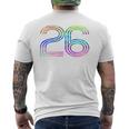 タイダイシャツ ナンバー26 レトロユニフォーム バックプリントジャージ メンズTシャツ バックプリント