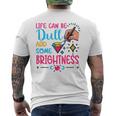 ダイヤモンドペインティングアーティストlife Can Be Dullダイヤモンドペインティング メンズTシャツ バックプリント