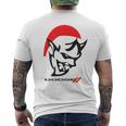 ダッジデーモンサンタハット赤 メンズTシャツ バックプリント