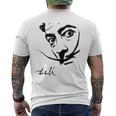 ダリの肖像画 メンズTシャツ バックプリント