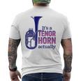 テナーホーンブラスバンドマーチングバンドおもしろ音楽 Alto Horn Or Tenor Horn Joke メンズTシャツ バックプリント