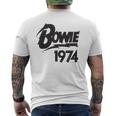 デヴィッド・ボウイ・ダイアモンド・ドッグス 1974 メンズTシャツ バックプリント