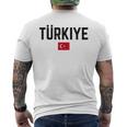トルコ 旗 大 国旗 メンズ レディース キッズ トルコ メンズTシャツ バックプリント
