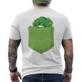 トロピカル アニマル トカゲ 爬虫類ラバー ポケット カメレオン メンズTシャツ バックプリント