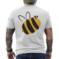 ハチ愛好家のためのかわいい蜂 はちみつ メンズTシャツ バックプリント