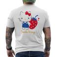 ハローキティ いちご ライトカラー メンズTシャツ バックプリント