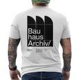 バウハウスアーカイブ – モダニストベルリンデザイン メンズTシャツ バックプリント