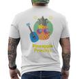 パイナップルプリンセス ウクレレギフト メンズTシャツ バックプリント